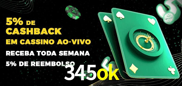 Promoções do cassino ao Vivo 345ok